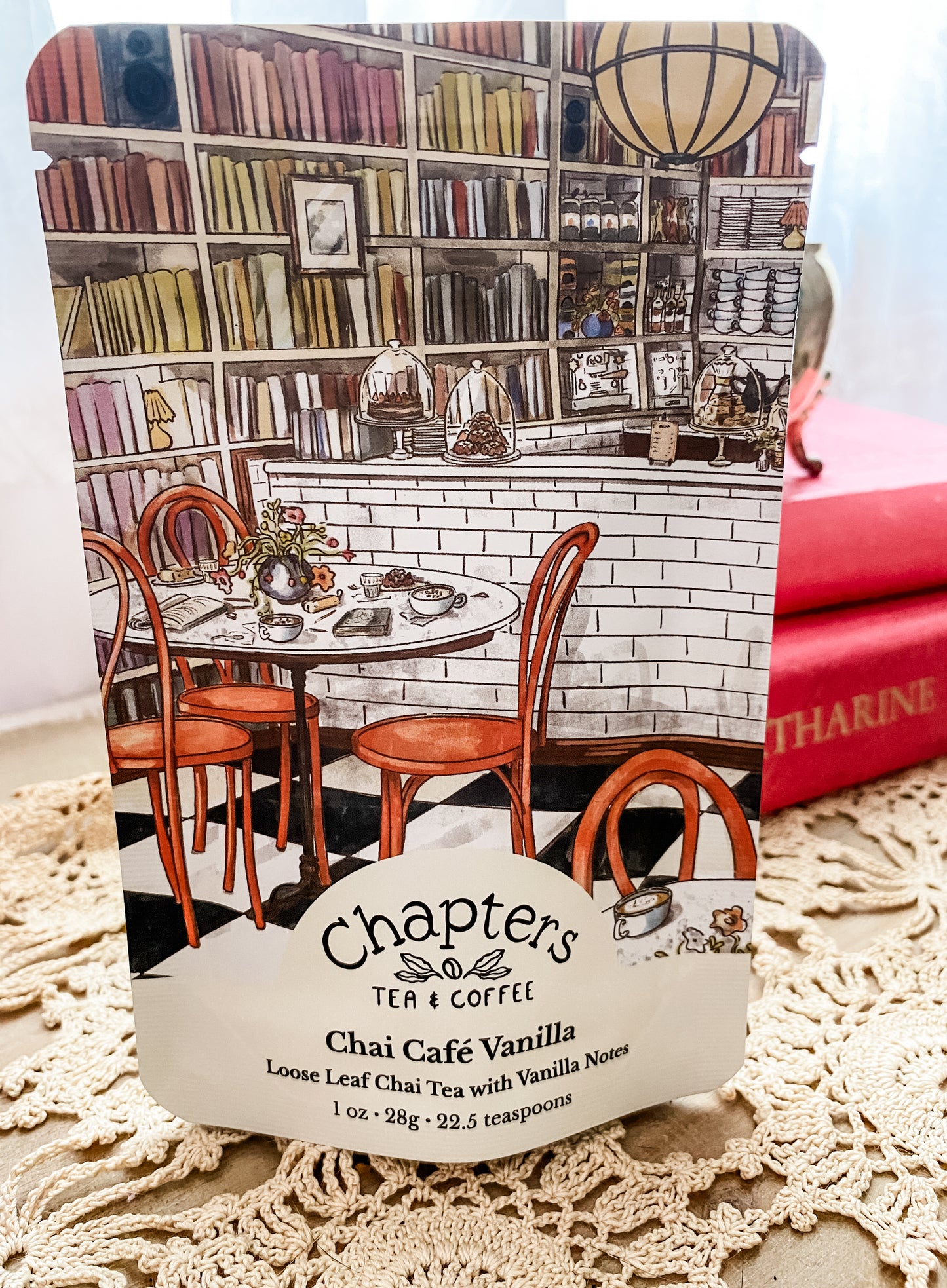 Chai Cafe Vanilla Handcrafted Loose Leaf Tea for Book Lovers