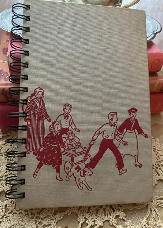 Recycled vintage book blank journal notebook sketchbook 